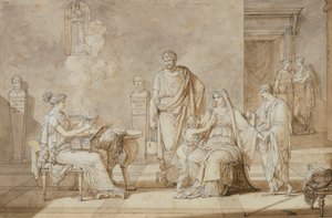 Cornelia présentant ses deux jeunes fils - Louis Gauffier