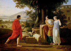 Jacob venant trouver les filles de Laban - Jacobmeets the daugters of Laban ...