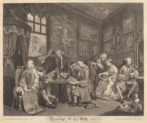 Mariage à la mode : pl.1 - Louis Gerard Scotin after William Hogarth