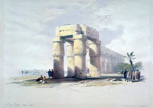 À Louxor, Thèbes, Haute-Égypte, 19e siècle - Louis Haghe