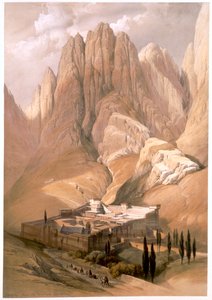 Couvent de Sainte-Catherine avec le mont Horeb, 19 février 1839