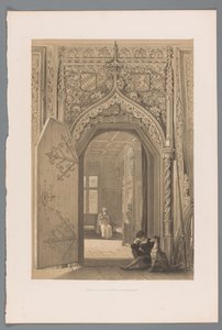Porte de la salle princière à Hohensalzburg - Louis Haghe