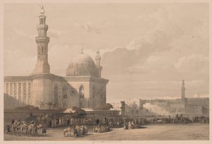 Égypte et Nubie : Volume III - No. 38, Mosquée du Sultan Hassan depuis la Grande Place..., 1838 - Louis Haghe