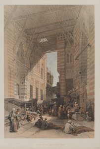 Égypte et Nubie, Volume III : Bazar des marchands de soie, Le Caire, 1848