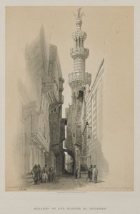 Égypte et Nubie, Volume III : Le Minaret de la Mosquée El Rhamree, 1848 - Louis Haghe