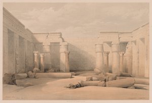 Égypte et Nubie : Volume II - N° 18, Médinet Abou, Thèbes - Louis Haghe
