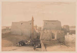Égypte et Nubie : Volume II - No. 38, Grandes entrées du temple de Louxor, 1838 - Louis Haghe