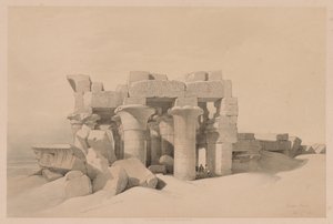 Égypte et Nubie: Volume II - No. 42, Ruines de Kom Ombo, 1838 - Louis Haghe