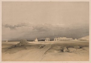 Égypte et Nubie : Volume II - N° 8, Ruines du Memnonium, Thèbes - Louis Haghe