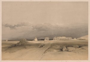 Égypte et Nubie : Volume II - No. 8, Ruines du Memnonium, Thèbes - Louis Haghe