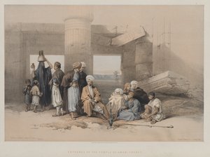 Égypte et Nubie, Volume II : Entrée du temple d