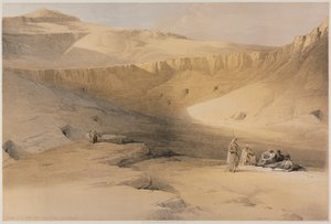 Égypte et Nubie, Volume II : Entrée des tombes des rois de Thèbes, Bab-El-Malouk, 1848 - Louis Haghe