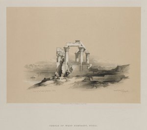 Égypte et Nubie, Volume II : Ruines du temple de Kardeseh, Nubie - Louis Haghe