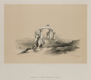 Égypte et Nubie, Volume II: Ruines du temple de Kardeseh, Nubie, 1848 - Louis Haghe