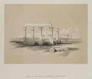 Égypte et Nubie, Volume II : Ruines du temple de Madamoud, à Thèbes - Louis Haghe