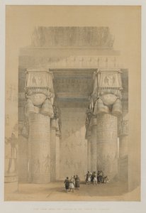 Vue depuis le portique du temple de Dendera - Louis Haghe