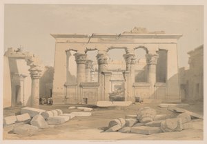 Égypte et Nubie : Volume I - N° 28, Portique du Temple de Kalabsha, 1838 - Louis Haghe