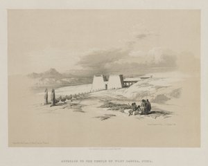 Égypte et Nubie, Volume I : Approche du temple de Wady Saboua, Nubie, 1847 - Louis Haghe