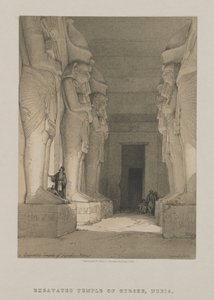 Égypte et Nubie, Volume I : Temple excavé de Gyrshe, Nubie - Louis Haghe