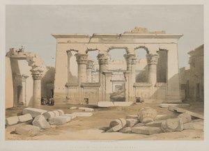 Portique du temple de Kalabshe - Louis Haghe