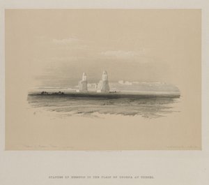 Égypte et Nubie, Volume I : Statues de Memnon, Thèbes, 1846 - Louis Haghe