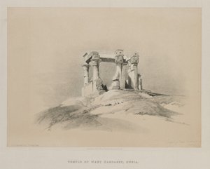 Égypte et Nubie, Volume I : Temple de Wady Kardassy en Nubie - Louis Haghe