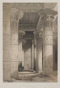 Égypte et Nubie, Volume I : Vue sous le grand portique du temple, Philae - Louis Haghe