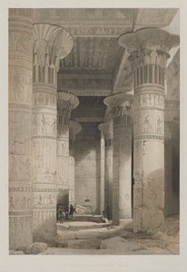 Égypte et Nubie, Volume I : Vue sous le Grand Portique du Temple, Philae, 1846 - Louis Haghe