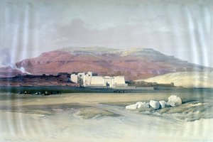 Medinet Abou, Thèbes, 8 décembre 1832, Égypte, XIXe siècle - Louis Haghe