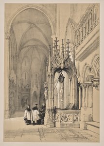 Croquis en Belgique et en Allemagne, Première Série, Le Puits Saint dans la Cathédrale de Ratisbonne - Louis Haghe