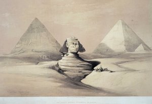 Le grand Sphinx de Gizeh. 19ème siècle