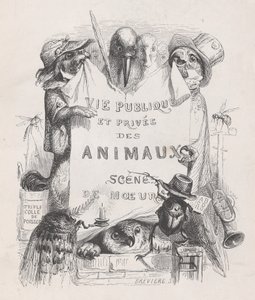 Vie privée et publique des animaux, scènes de mœurs, vers 1837-47 - Louis Henri Brévière