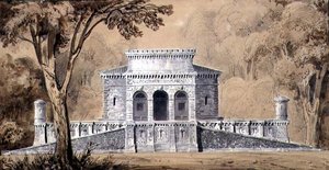 Vue de la Gendarmerie Impériale, c.1825 - Louis Hippolyte Lebas