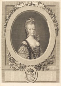 Marie-Antoinette de France - Louis Jacques Cathelin after Jean Martial Fredou