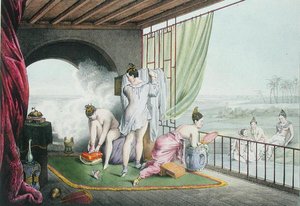 Baigneurs à leur toilette, publié en 1824-27 - Louis Jacques Nicolas Schaal