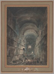 La grotte de Posillipo - Louis Jean Desprez