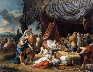 Alexandre le Grand et Héphaestion au chevet de la femme de Darius III