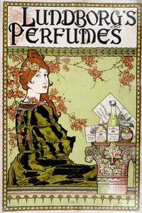 Publicité du parfum "Lundborg" - par Rhead, v.1895 - Louis John Rhead