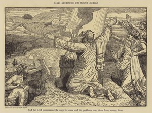 David sacrifie sur le mont Moriah - Louis John Rhead