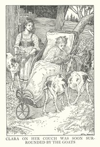 Illustration pour Heidi de Johanna Spyri - Louis John Rhead