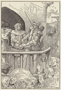 Petit Jean coupa rapidement les liens de Will Stutely - Louis John Rhead