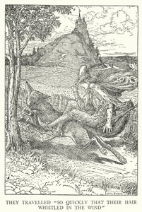 Ils voyageaient "si vite que leurs cheveux sifflaient dans le vent" - Louis John Rhead
