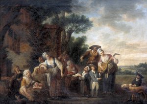 Musiciens de rue - Louis Joseph (1731 98) Watteau
