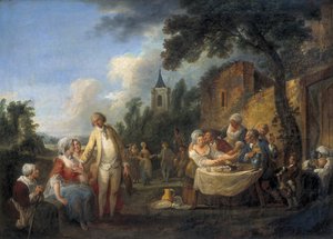 La fête du village - Louis Joseph (1731 98) Watteau