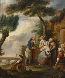 Le jardinier ou les fiançailles - Louis Joseph (1731 98) Watteau