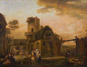 Quatre heures du jour : Nuit - Louis Joseph (Watteau de Lille)(attr. to) Watteau