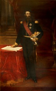 Portrait de Léopold II 1835-1909, Roi des Belges, vers 1870 - Louis Joseph Gallait