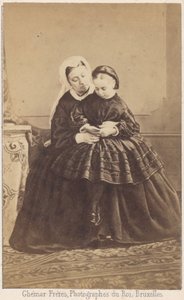La reine Victoria et sa petite-fille - Louis Joseph Ghemar
