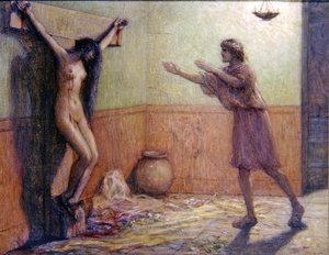 Femme crucifiée - Louis Joseph Raphael Collin