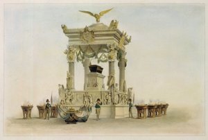 Le cercueil de Napoléon I Bonaparte dans l